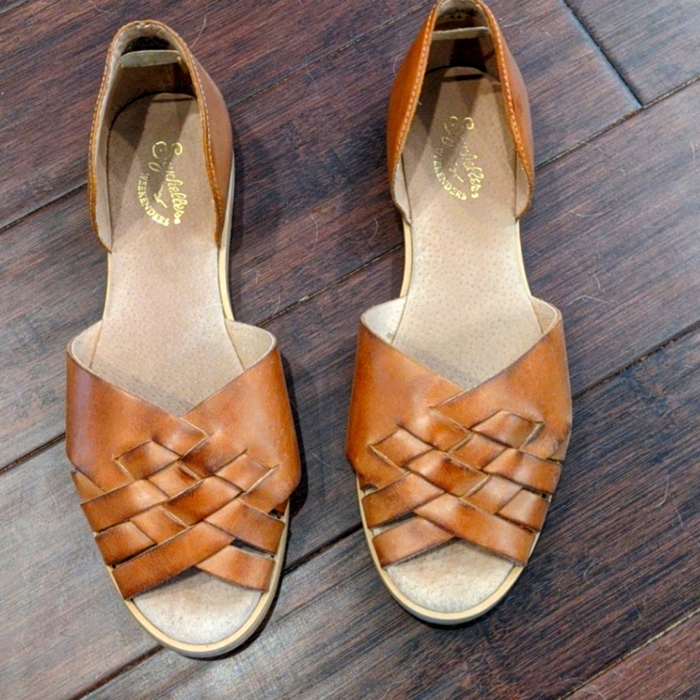 Seychelles peep toe flats